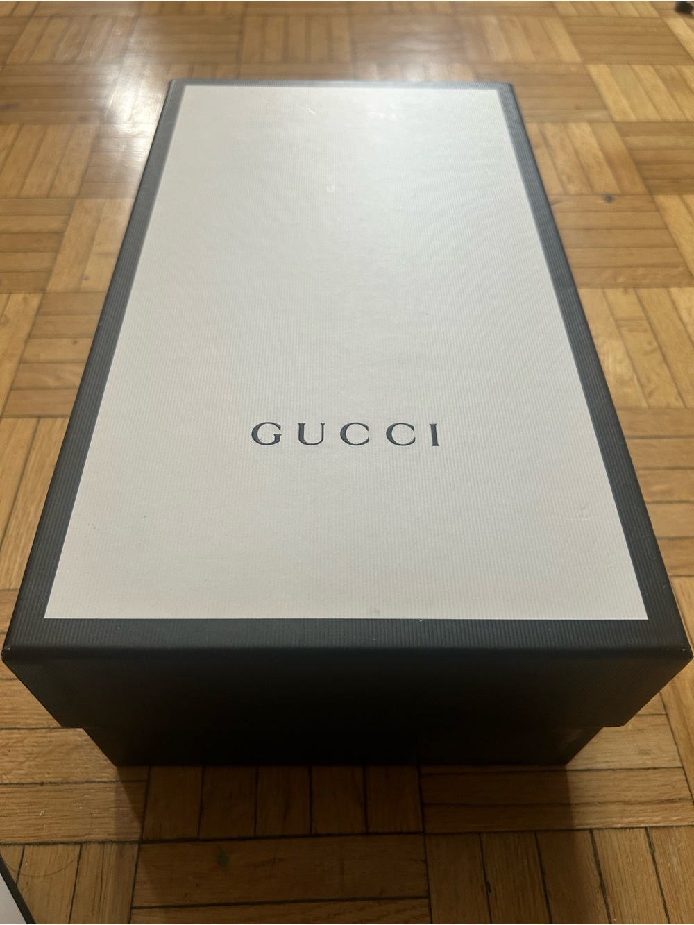 Gucci Authentic Large Empty Shoe Box Black White 14.6” Very Good Condition